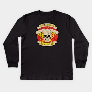 No Pizza In Heaven Kids Long Sleeve T-Shirt